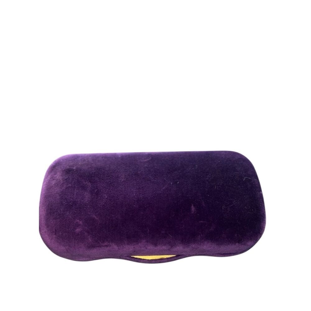 Authentic Large Gucci Eyeglasses Sunglasses Case Purple Velvet - Picture 5 of 5